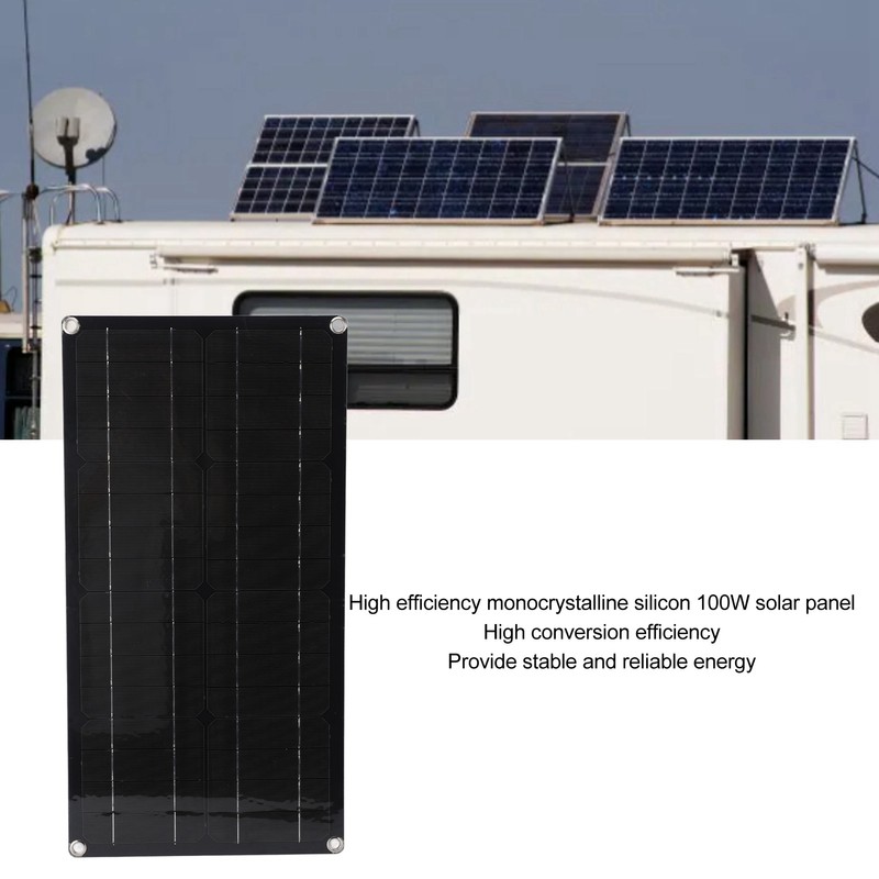 Solar Panel Controller Kit Professional Efficient 100W Monocrystalline Solar Panel
