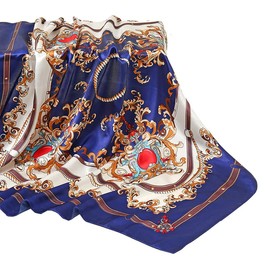 MAIRY Seidentuch Damen Seide Seidenschal Bandana Halstuch Kopftuch Vierecktuch Schal Tuch Geschenk für Frauen M0352