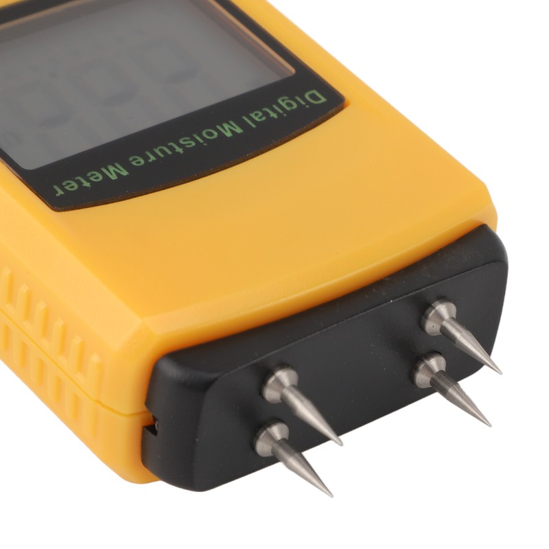 Wood Moisture Meter Portable Digital Damp Detector LCD Display Moisture