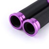 7/8' Motorcycle Handlebar Grips, CNC Aluminum Universal Anti Slip Rubber