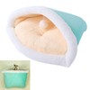 Cat Sleeping Bag Semi Closed Fluffy Soft Washable Cat Bed
