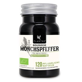 Organic Monk Pepper (Vitex agnus-castus) * Plantae * 120 Vegetable Capsules * Concentrate of Gattilier Fruit * Contributes to Hormonal Regulation