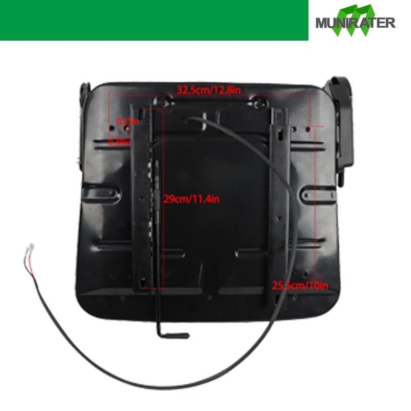 munirater Universal Fold Down Forklift Seat with Adjustable Angle Back