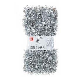 VFM - Christmas Tinsel Decorations for Christmas Tree (Silver)