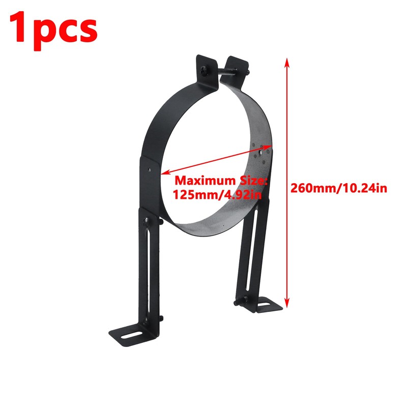 Antrader Chimney Pipe Support Bracket,Chimney Bracket 125mm/4.92 inch Diameter,Stainless Steel,1Pcs