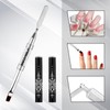 2pcs Hard Gel Nail Brush, Premium Nylon Builder Gel Art