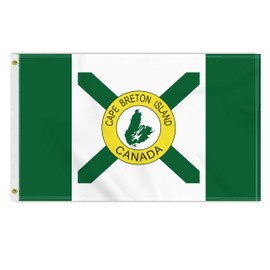 3×5 FT Canada Cape Breton Island Flag, Large 100D Canadian Nova Scotia City Outdoor Banner,Doube Side Printing Decor For Patio Garden With Brass Gromment