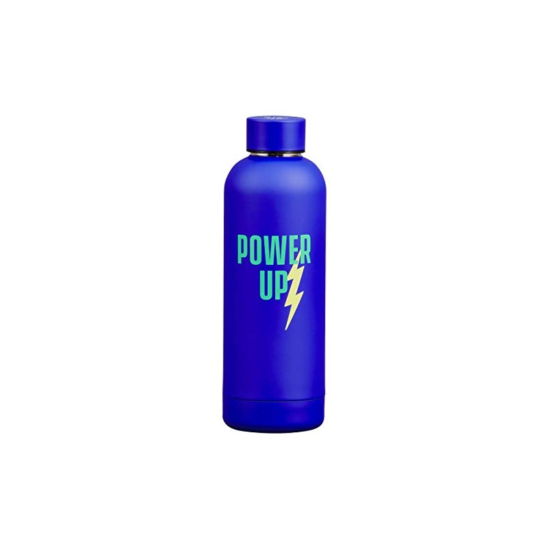 Yes Studio YST201 Power Up Water Bottle, 18/10 Steel