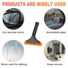 KVAEY Small Silicone Window Squeegee, 5.9 Inch Car Windshield Water