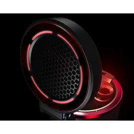 星光産業(EXEA) 車内用品 灰皿 (エクセア) ソーラーリングアッシュ ブラック ED-183 ドリンクホルダー型 LED付き