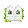 2pcs Alevia Amla 1000mg Extracto 60 Cápsulas Sin Sabor
