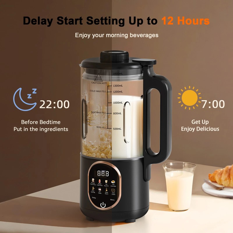 Unbranded 50oz Nut Milk Maker, 10 in 1 Auto Nut
