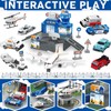 Airplane Toy Set - Airport Playset for Toddlers with Trucks,Planes,