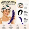 Purple Hair Extensions Set - Ponytail Hair Extension - Velvet