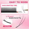 YY Eyelash Extensions U Shape Eyelash Extension D Curl 0.07mm