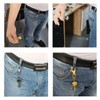 JCBIZ 1PCS Retractable Key Chain with Hook Zinc Alloy High