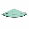 bathroom tempered glass corner shelf