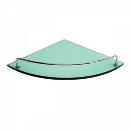 bathroom tempered glass corner shelf
