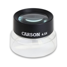 Carson LumiLoupe 4.5x Power Pre-Focused Stand Magnifier Loupe (LL-55)