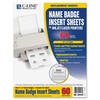 C-Line Replacement Inkjet/Laser Printer White Badge Inserts, 3 x 4