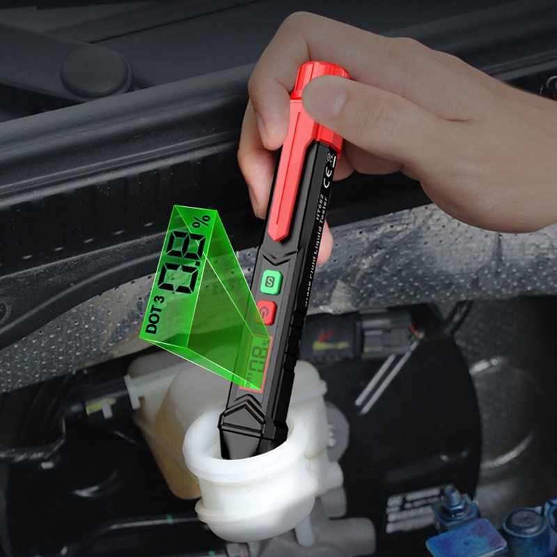 Brake Fluid Liquid Tester Pen Oil Moisture Detector Vehicle Automotive