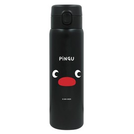 Pingu 195-133 Vacuum Double Layer Stainless Steel One Push Bottle, 16.2 fl oz (480 ml)