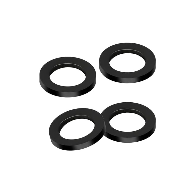 4 Pack Shower Head Gasket, 3/4" Rubber Washer for 1/2"