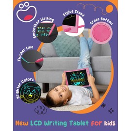 ORSEN Colorful 8.5 Inch LCD Writing Tablet for Kids, Electronic Sketch Drawing Pad Doodle Board, Toddler Travel Learning Educational Toys Activity Games Birthday Gifts for 3 4 5 6 7 8 Year Old Girls