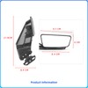 GZDLmoto Universal Motorcycle Rear View Mirrors, Fixed Wind Wing Side