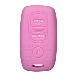 Key Fob Cover for MPV Protege: 3 Buttons Silicone Key Fob Case Fit for Mazda 3 5 Speed 3 Mazda 6 Sports Hatchback 6 Sports Wagon 1999 to 2010 KPU41794 KPU41706 KPU41846 KPU41704 Pink Remote Protector