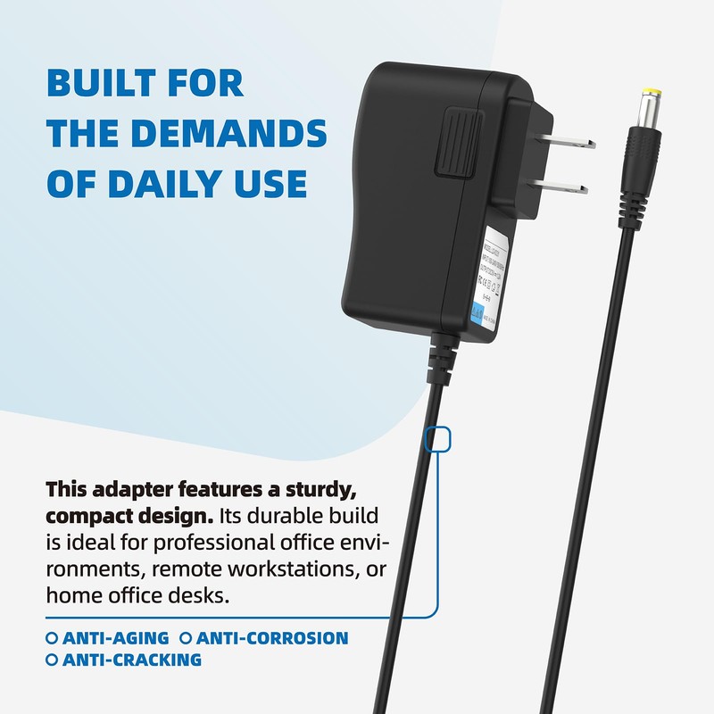 5V 1.2A Power Adapter for Yealink T53W T43U, VoIP Phone