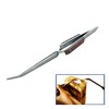 Tweezers Soldering Self Closing Fiber Grip Cross Locking 6-1/2" Bent