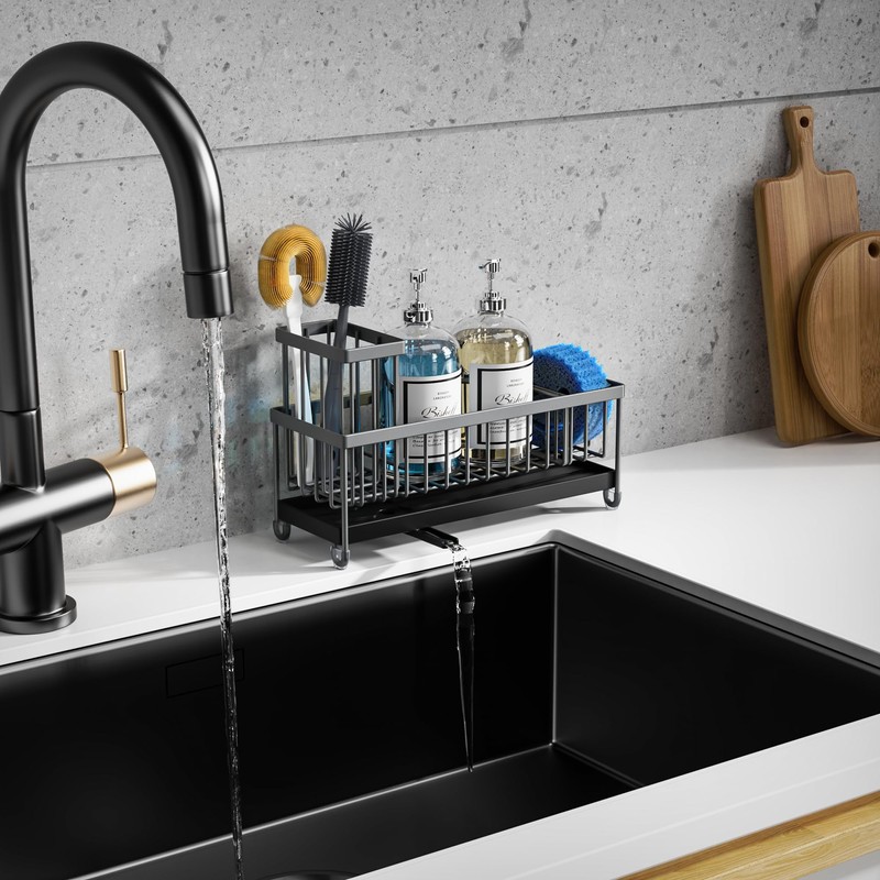 Moforoco Extra Large Sponge Holder for Kitchen Sink Organizer Caddy,