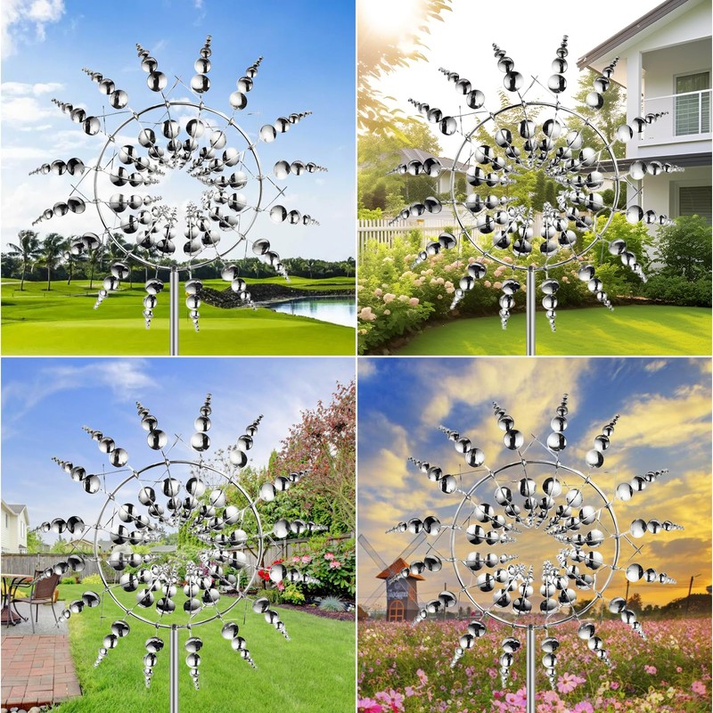 Magical Windmill, Unique and Magic Metal Windmill, 3D Iron Windmill,