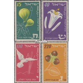 Israel 73-76 (complete.issue.) fine used/cancelled 1952 jewish Holidays (Stamps for collectors) plants/mushrooms