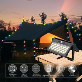 RLRTWIN Solar Wall Lights Outdoor with Motion Sensor, 3 Modes & Dual Charging (Solar/Type-C) - IP65 Waterproof, Compact Design for Garden, Yard, Stairs - Long Lasting Battery