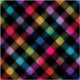 Nuxovilar Peel and Stick Vinyl Floor Tiles - 12x12 Inch Colorful Plaid Pattern, 10 Pcs Self-Adhesive Flooring for Easy Installation