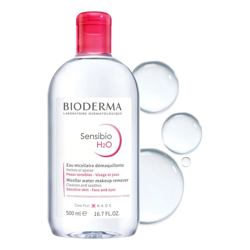 Agua Micelar Bioderma Sensibio H2o P Rosacea Sensible 500 Ml