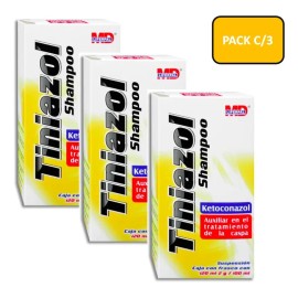 Shampoo Tiniazol Auxiliar En El Tratamiento De La Caspa C/3
