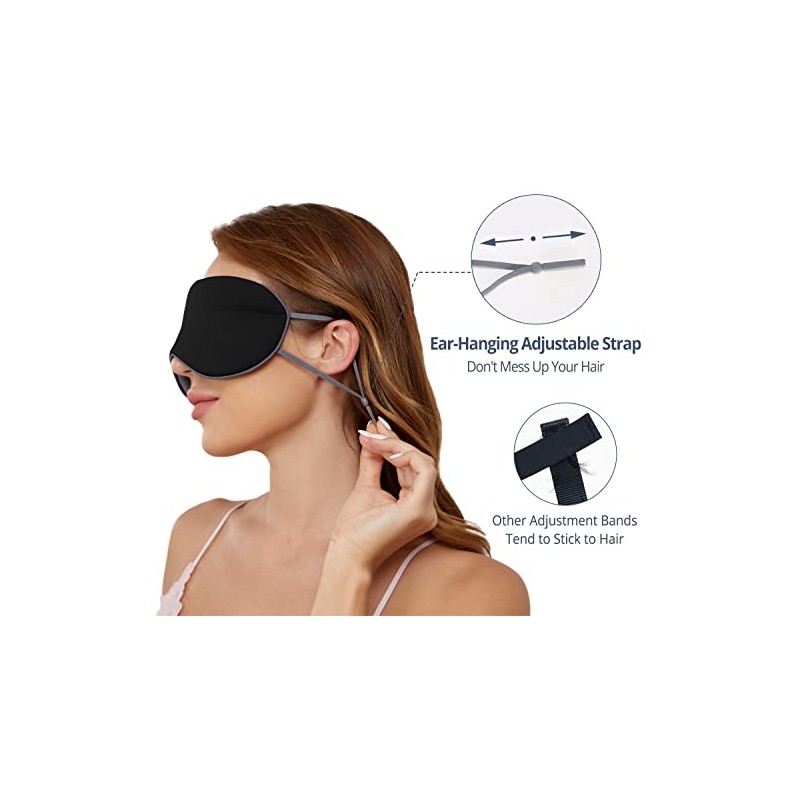 BATHRINS Adjustable Double-Sided Sleep Mask for Ultimate Comfort