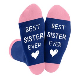DTUIEUI Sister Gifts for Sisters Adults,Big Sister Birthday Christmas Valentines Galentines Graduation Leaving Work Gifts from Sister Presents for Sisters from Brother,Funny Socks