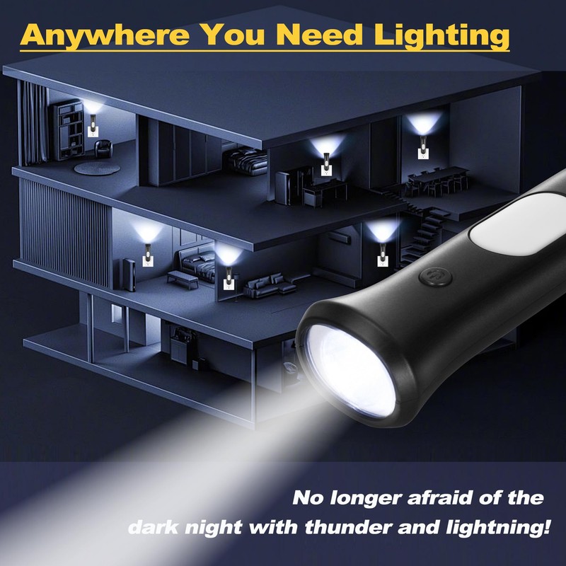 ROSSEX 4 in 1 Emergency Lights for Home Power Failure,