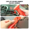 2-in-1 Car Emergency Escape Tool - Tungsten Steel Tip Window