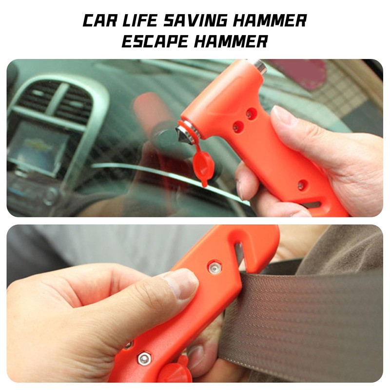 2-in-1 Car Emergency Escape Tool - Tungsten Steel Tip Window