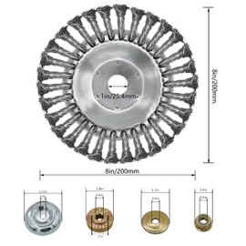 Unbreakable Steel Wire Rotary Brush Cutter Trimmer Head,8 Inch