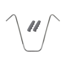 OG Lowrider V Handlebar 25" Chrome & Sparkle Gray Kraton Rubber Grips