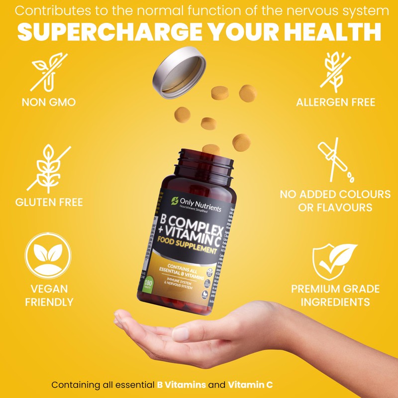 Only Nutrients | B Complex + Vitamin C | 180