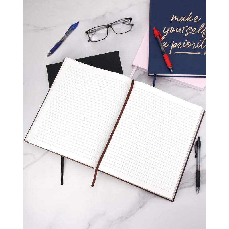 WORLD TRAVELER Large Lined Journal Notebook - Lay-Flat Hardcover 2