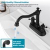 gotonovo 4 Inch Centerset Bathroom Faucet 2 Cross Handles Deck