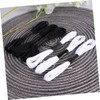 TEHAUX 100Rolls DIY Embroidery Threads Black White Sewing Thread for
